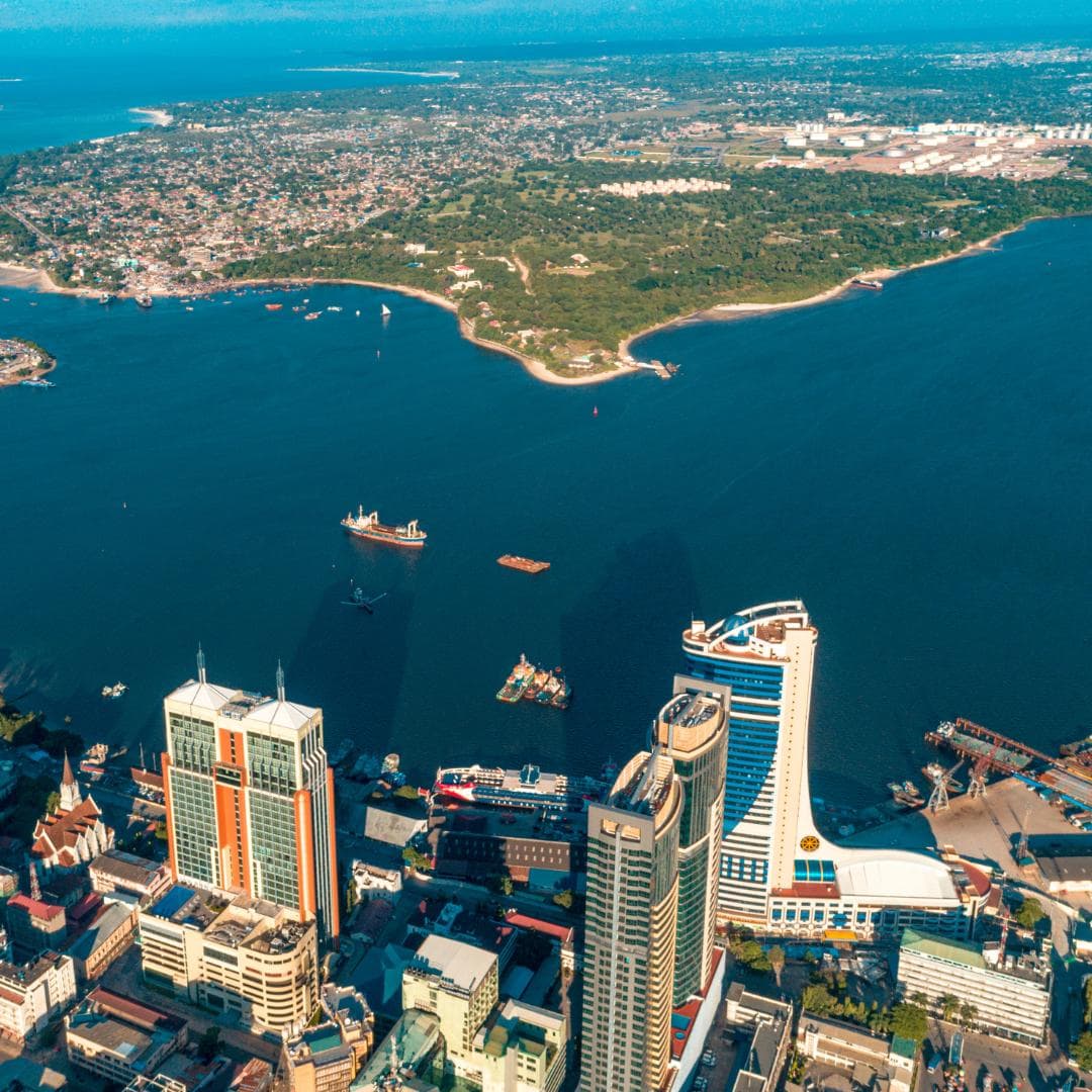 Skyline von Daressalam - nix-wie-weg.de