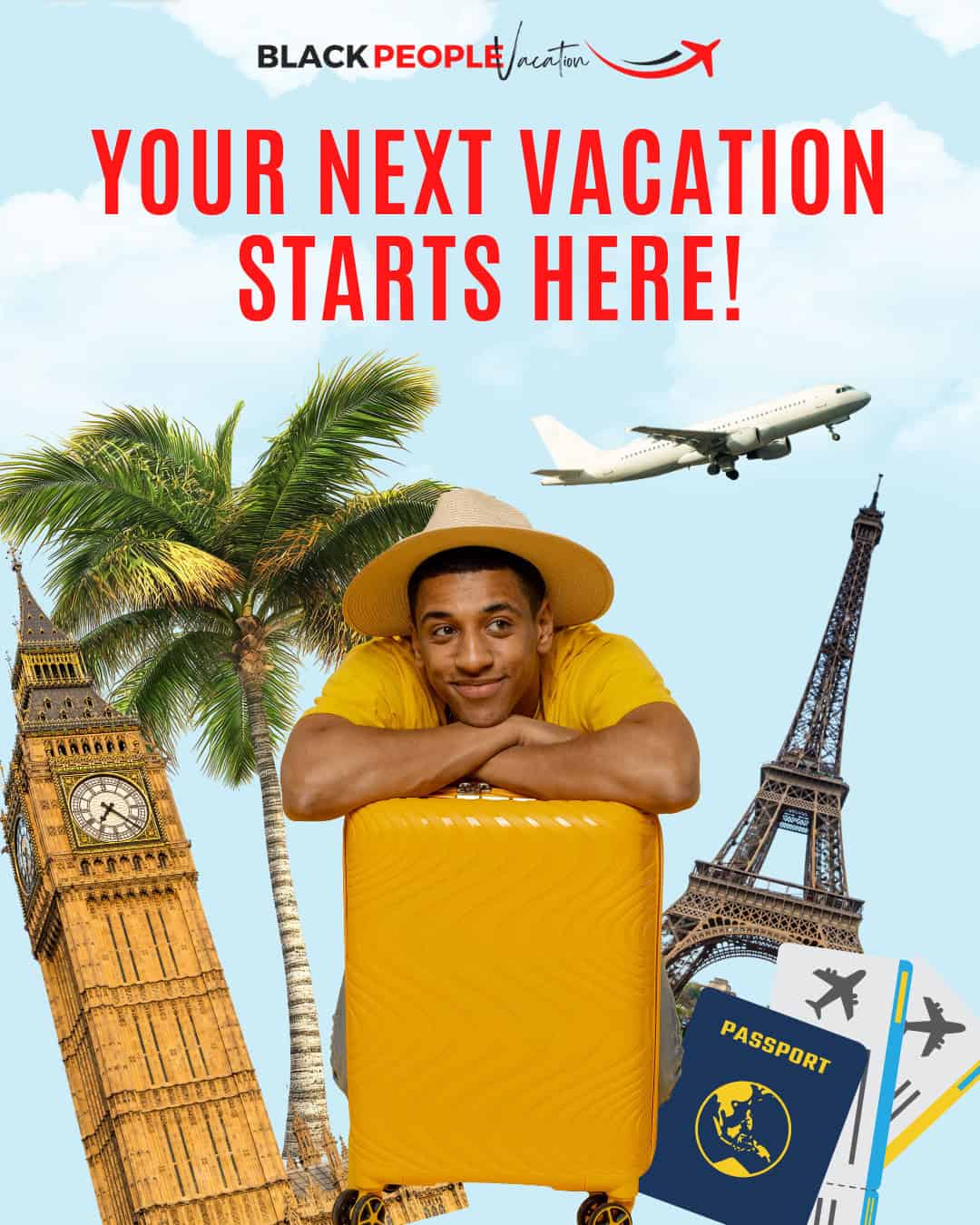 Black Boy Dreaming of Travel