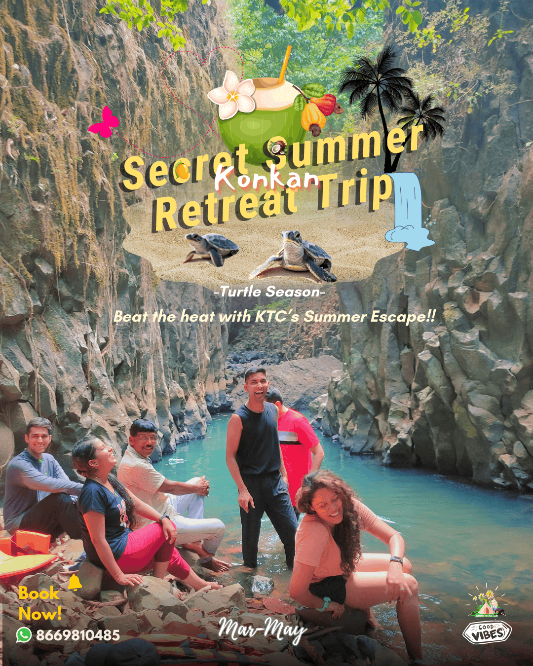 Secret Summer Retreat in Konkan | Offbeat Beaches, Hidden Beaches, Waterfall & Olive Ridley Turtles 8 Secret Vacation Konkan Trip