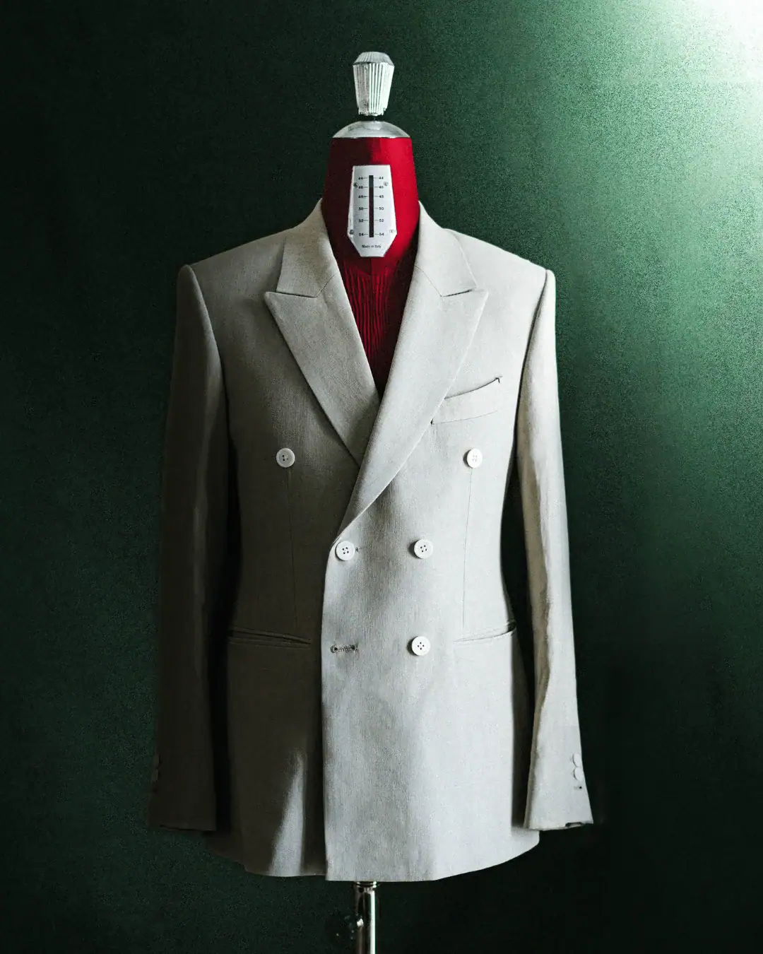 The Double-Breasted Jacket in Solbiati Art du Lin, Stone