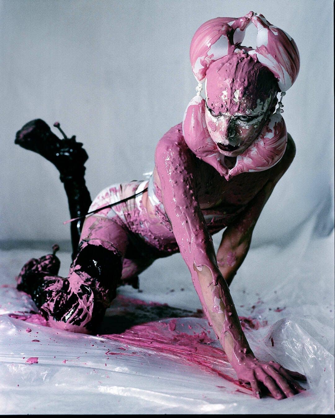Desiree fashion editorial on bodily alienation for The Cold Magazine