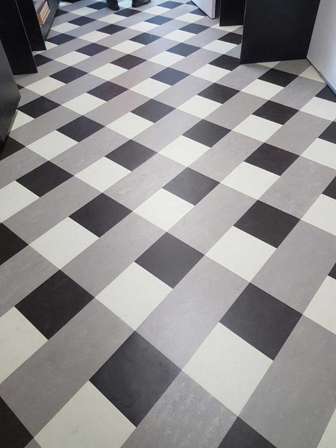 Flight Centre Marmoleum Flooring