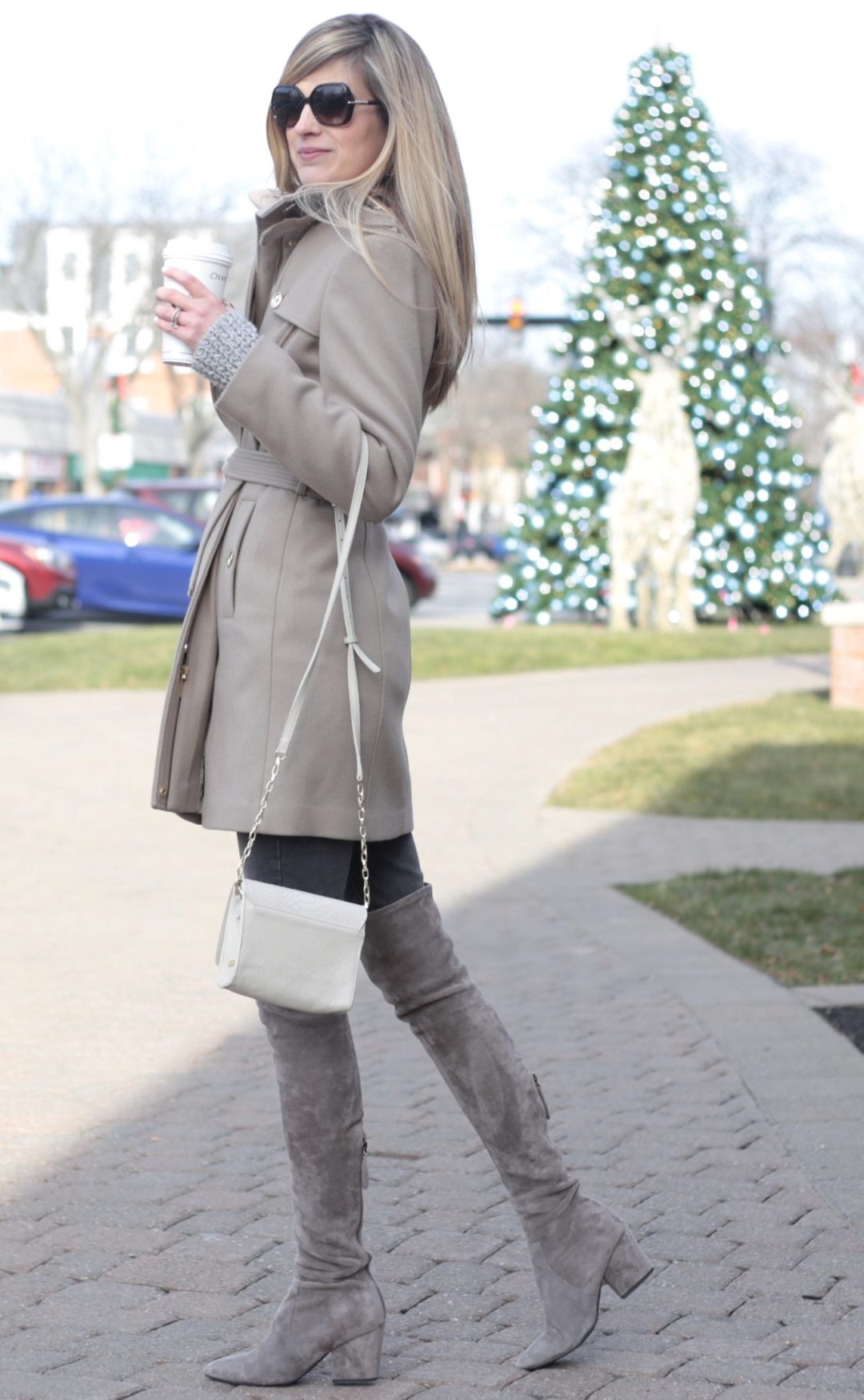 Grey womens cheap winter coat