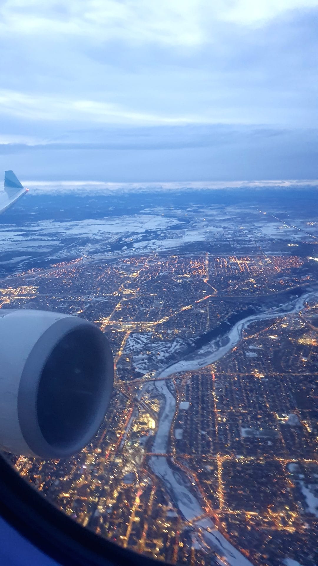 Ausblick aus dem Flugzeug