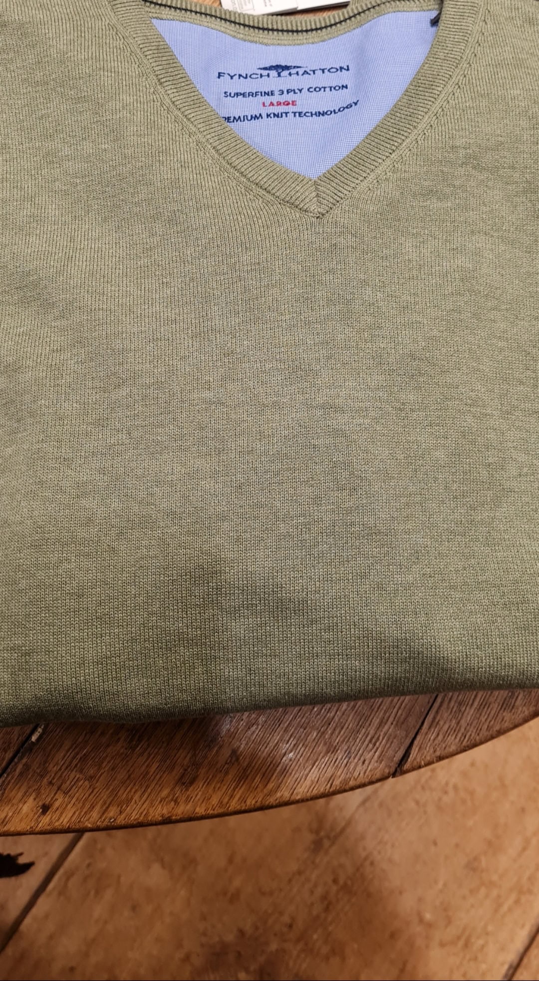 Herr tröja från fina märket Fynch Hatton superfine 3 ply cotton