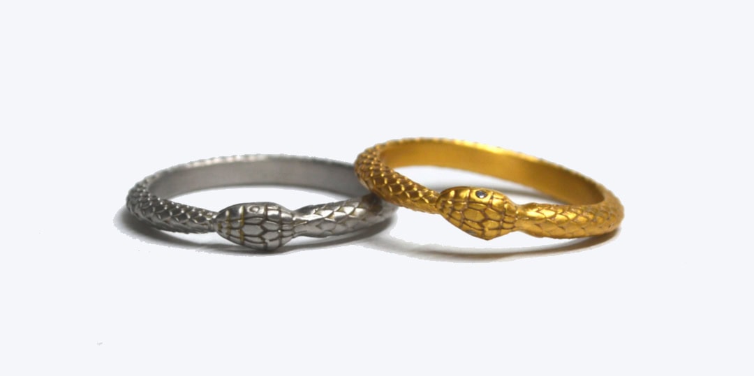 オーダー結婚指輪】スネイク(蛇)リング