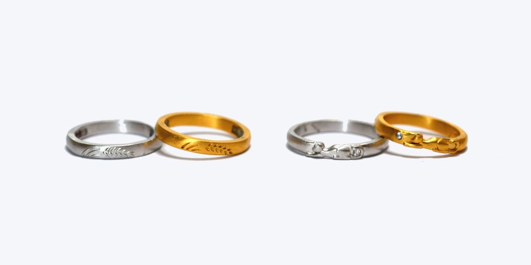 複数モチーフ指輪 | オーダーメイド・手作り結婚指輪のJEWEL CRAFT TOKYO