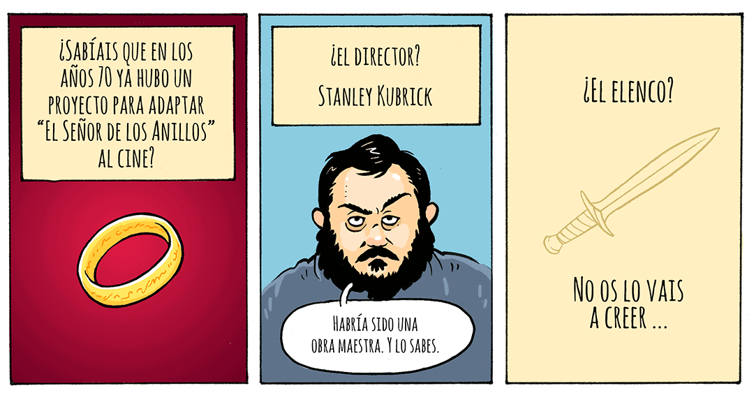 Kubrick y el anillo único. Peli o Manta. Viñeta 1