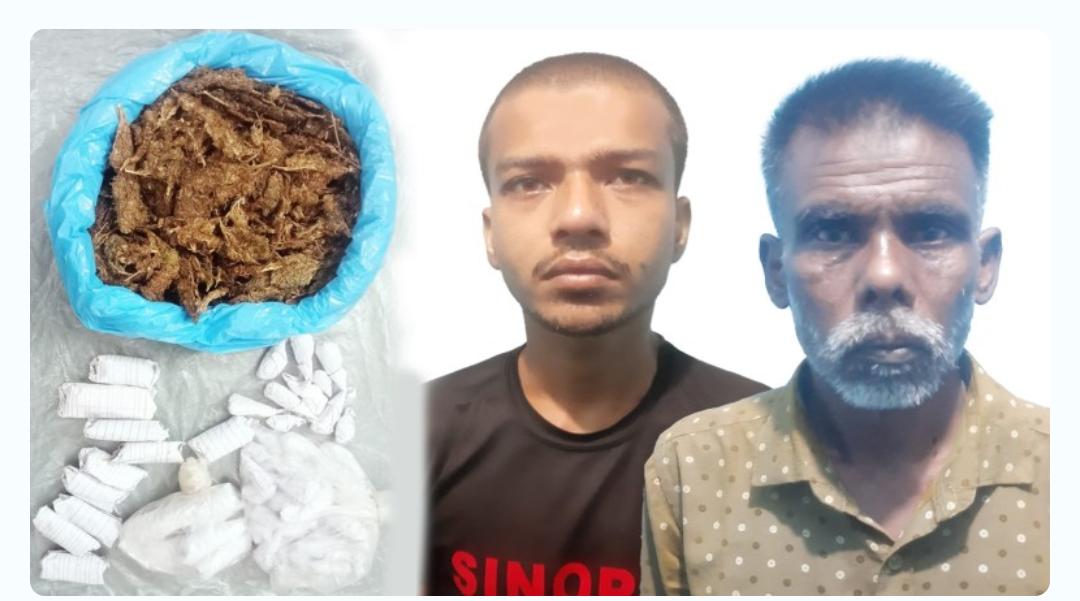 রাজশাহী মহানগর পুলিশের মাদকবিরোধী অভিযানে গাঁজা ও ট্যাপেন্টাডল ট্যাবলেট উদ্ধার সহ দুই মাদক কারবারি গ্রেফতার