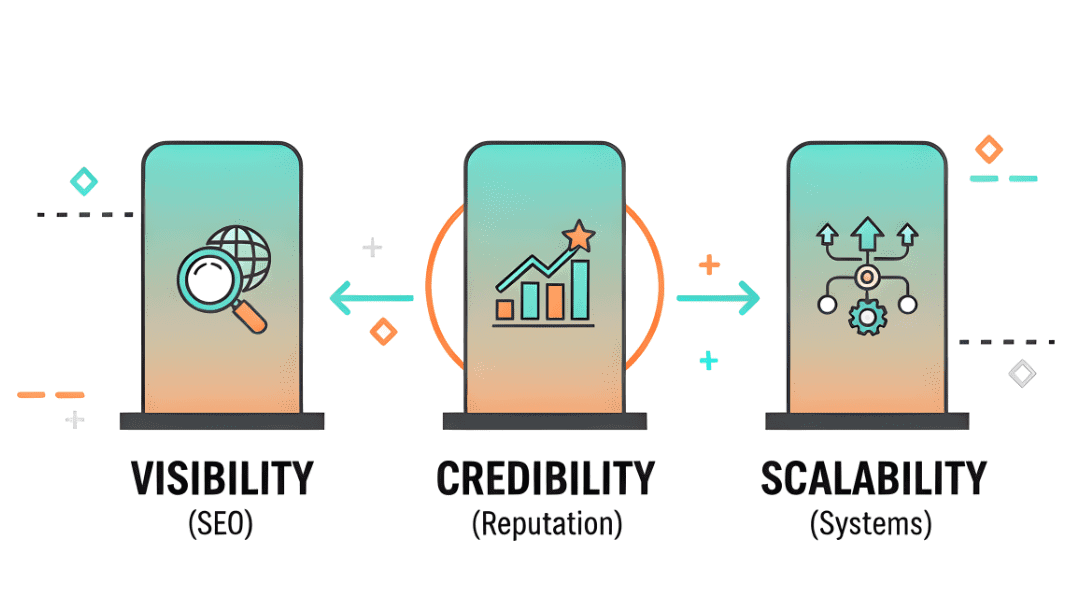 Business Development Services  Brisbane - 3 pillars