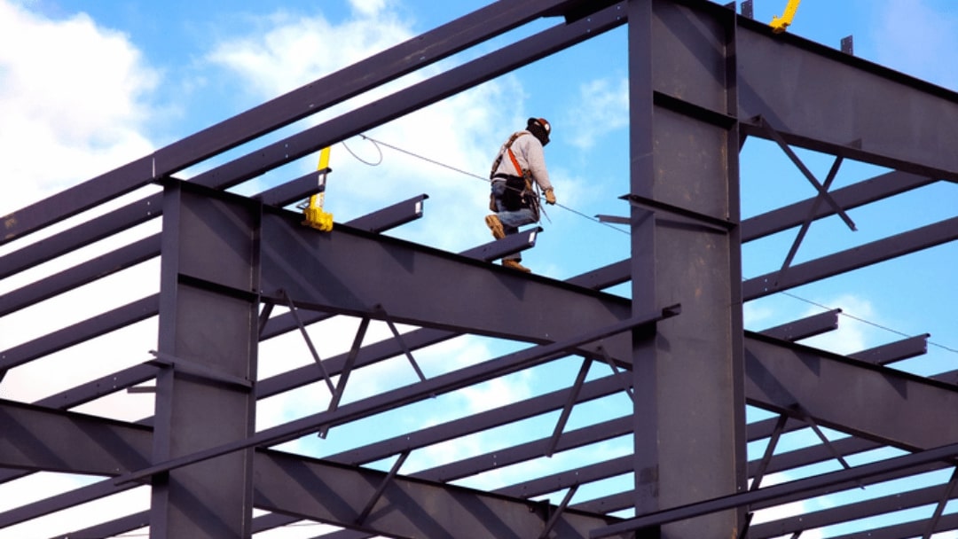 Pre-engineered steel building in Canada — finished distribution warehouse