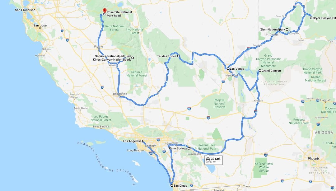 21-tägige Route San Francisco