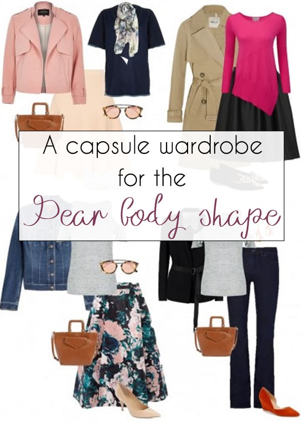 A capsule wardrobe for the pear body shape | 40plusstyle.com