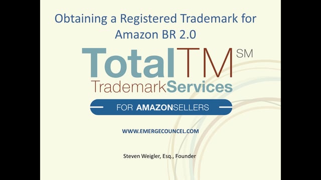 Obtaining a Registered Trademark for Amazon Brand Registry 2.0
