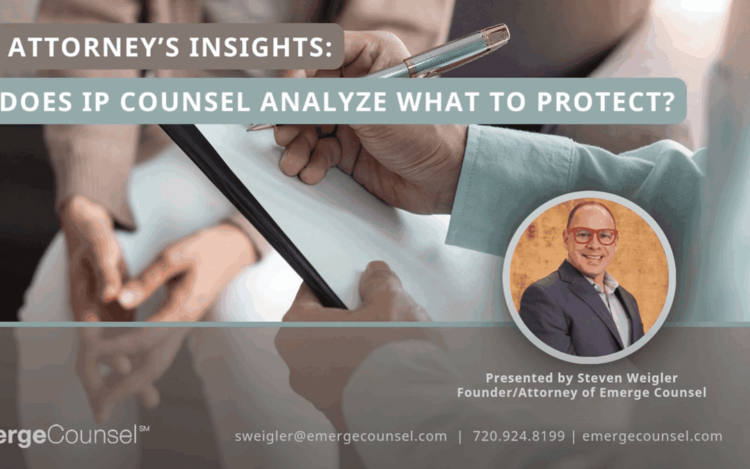 How Does IP Counsel Analyze What to Protect