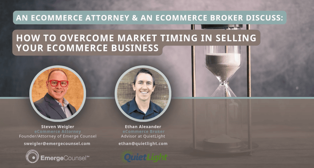 How to Overcome Market Timing in Selling Your Ecommerce Business