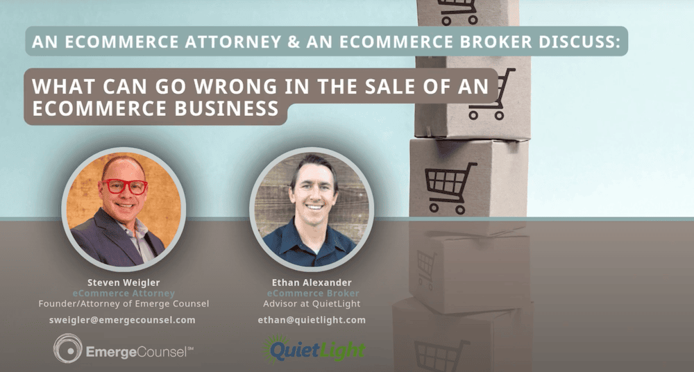 What Can Go Wrong in The Sale of an Ecommerce Business?