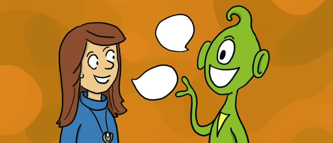 Bus und Bahn / Verkehr – Kleiner Alien Dialog #1