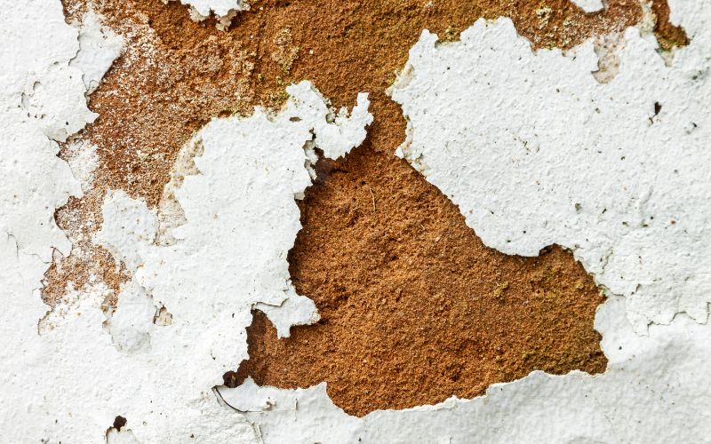 paint to peel or bubble