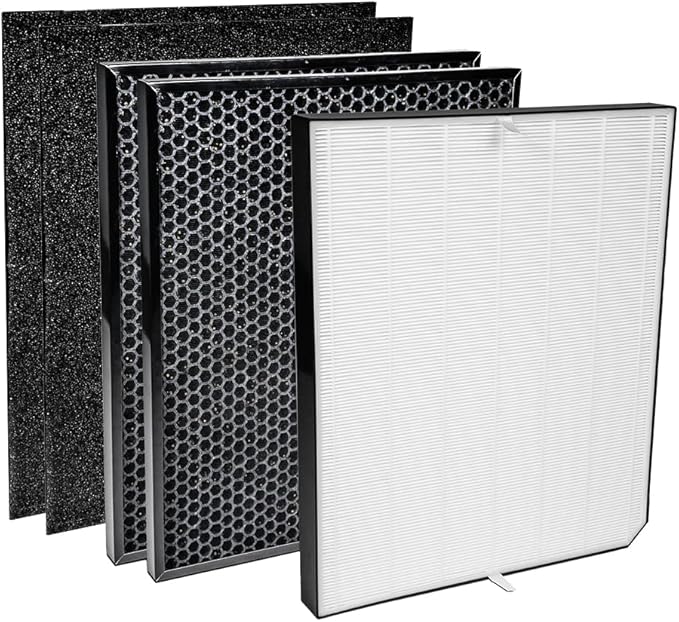AIRDOCTOR AD3000 / AD3500 Fits Both Models Genuine Filter Replacements – One Year Combo Pack Includes: 1 UltraHEPA & 2 Carbon/Gas Trap/VOC & Pre-Filters (AD3500 / AD3000 One Year Combo Pack)
