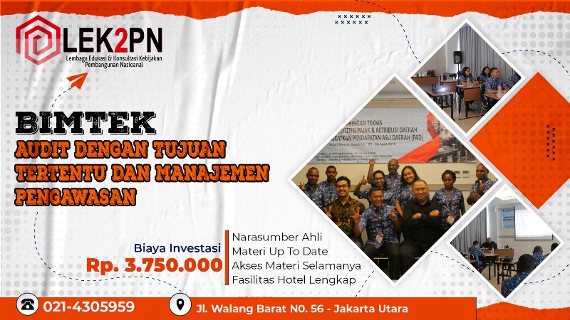 BIMTEK AUDIT DENGAN TUJUAN TERTENTU DAN MANAJEMEN PENGAWASAN