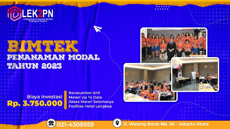 MATERI BIMTEK PENANAMAN MODAL