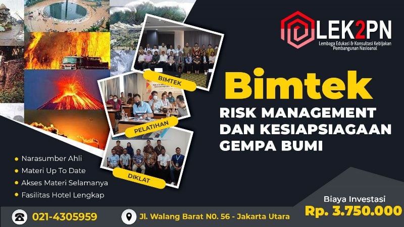 BIMTEK RISK MANAGEMENT DAN KESIAPSIAGAAN GEMPA BUMI
