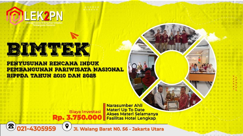 BIMTEK PENYUSUNAN RENCANA INDUK PEMBANGUNAN PARIWISATA NASIONAL (RIPPDA) TAHUN 2010 – 2025