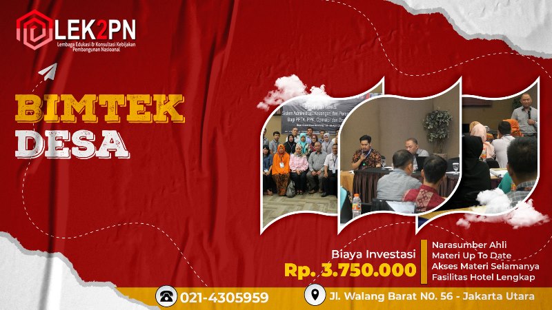 MATERI BIMTEK DESA