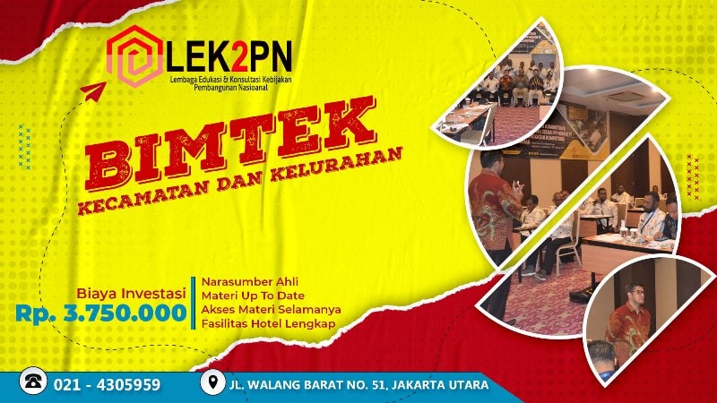 MATERI BIMTEK KECAMATAN DAN KELURAHAN