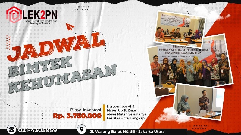 JADWAL BIMTEK KEHUMASAN