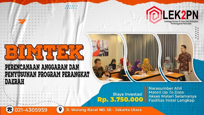 BIMTEK PERENCANAAN ANGGARAN DAN PENYUSUNAN PROGRAM PERANGKAT DAERAH