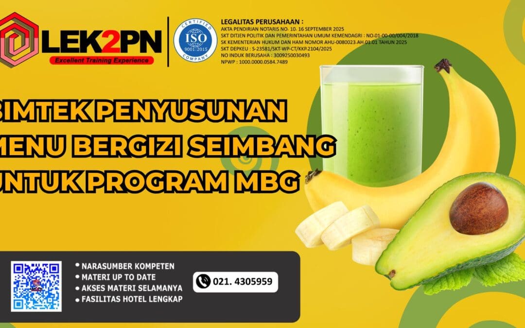BIMTEK PENYUSUNAN MENU BERGIZI SEIMBANG UNTUK PROGRAM MBG (NEW 2026)