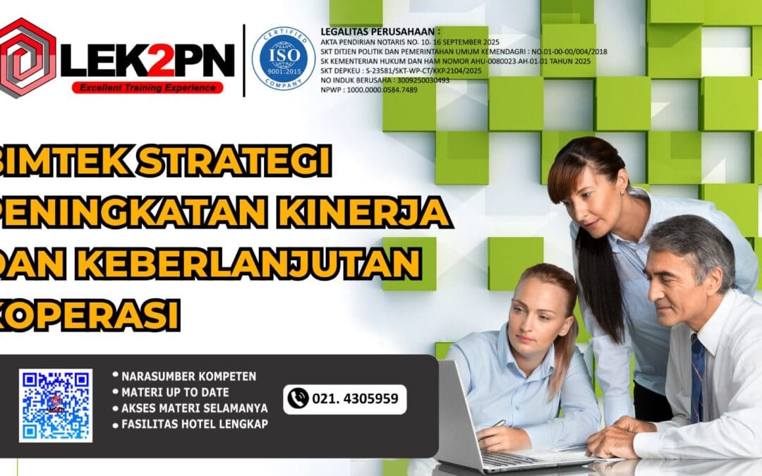 BIMTEK STRATEGI PENINGKATAN KINERJA DAN KEBERLANJUTAN KOPERASI (NEW 2026)