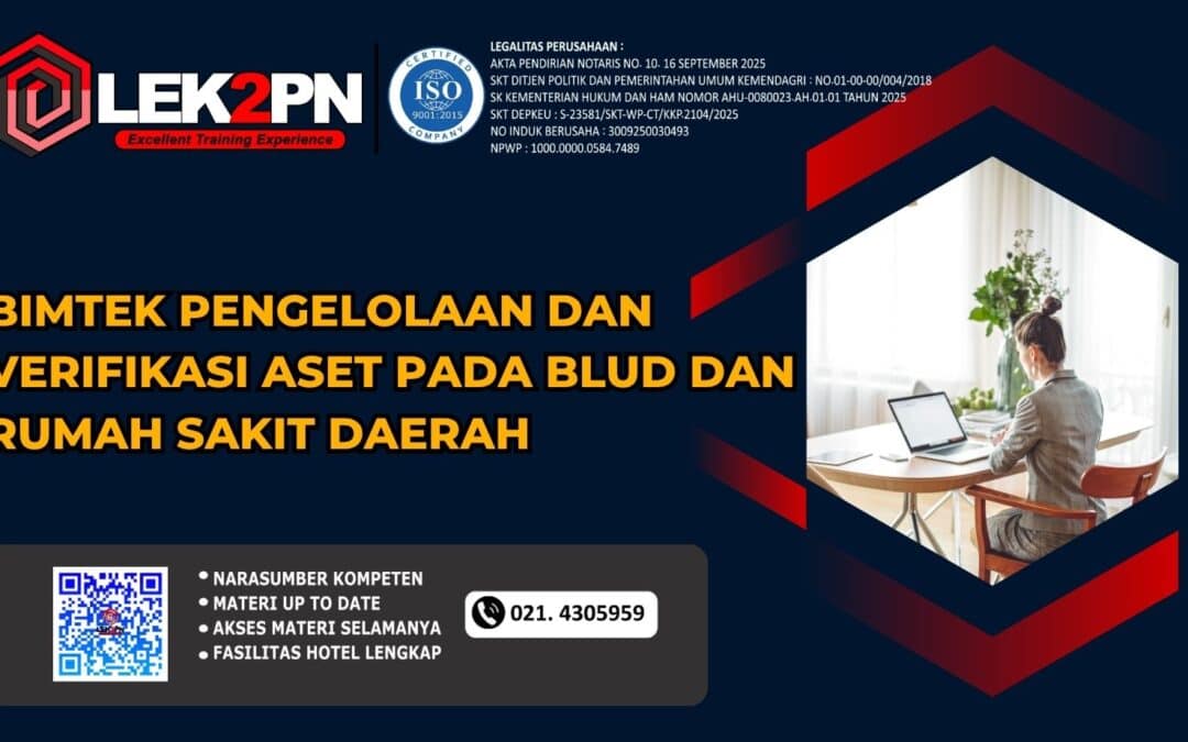 Bimtek Pengelolaan dan Verifikasi Aset pada BLUD dan Rumah Sakit Daerah (Baru 2026)