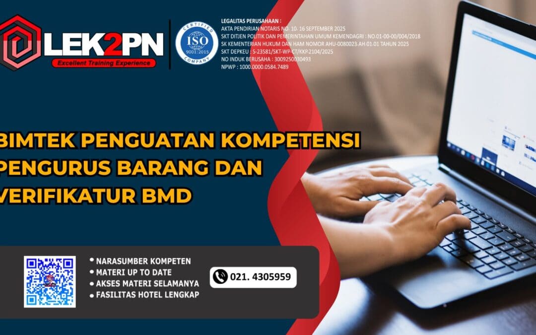 Bimtek Penguatan Kompetensi Pengurus Barang dan Verifikatur Barang Milik Daerah (BMD) (Baru 2026)