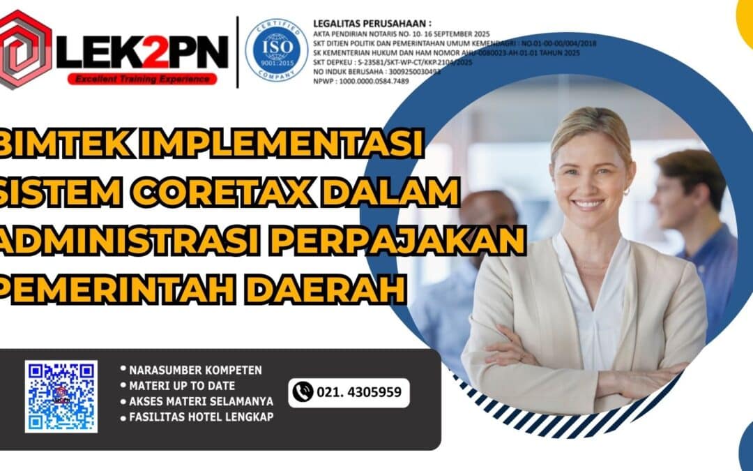 Bimtek Implementasi Sistem Coretax dalam Administrasi Perpajakan Pemerintah Daerah (Baru 2026)