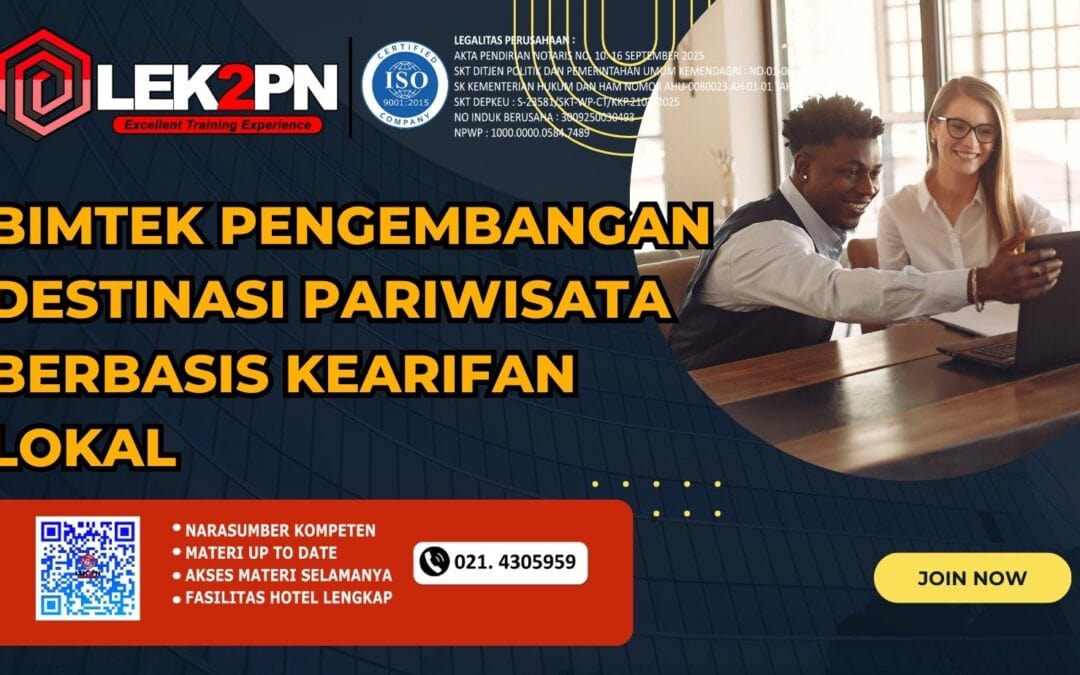 Bimtek Pengembangan Destinasi Pariwisata Berbasis Kearifan Lokal (New 2026)