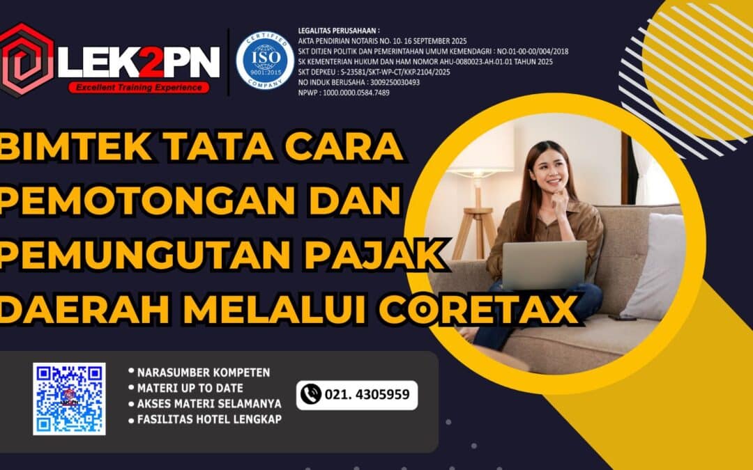 Bimtek Tata Cara Pemotongan dan Pemungutan Pajak Daerah melalui Coretax (Baru 2026)