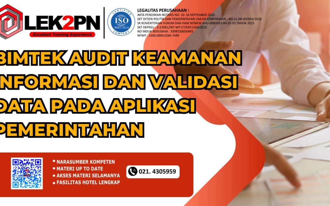 Bimtek Audit Keamanan Informasi dan Validasi Data Pada Aplikasi Pemerintahan (New 2026)
