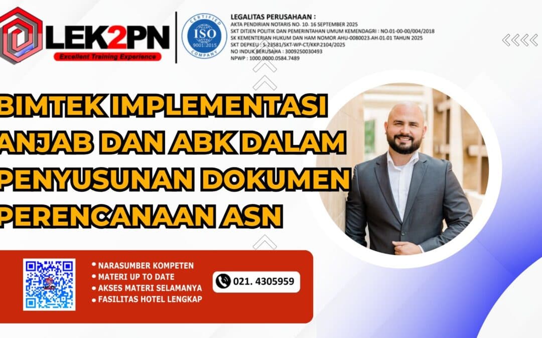 Bimtek Implementasi Anjab dan ABK dalam Penyusunan Dokumen Perencanaan ASN (New 2026)