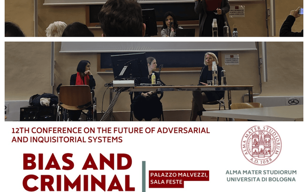 Mojca Plesničar in Lora Briški na konferenci 12th Conference on the future of adversarial and inquisitorial systems “Bias and criminal justice”