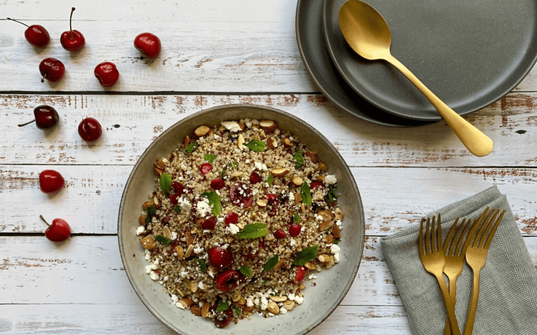 Summer Cherry and Quinoa Salad