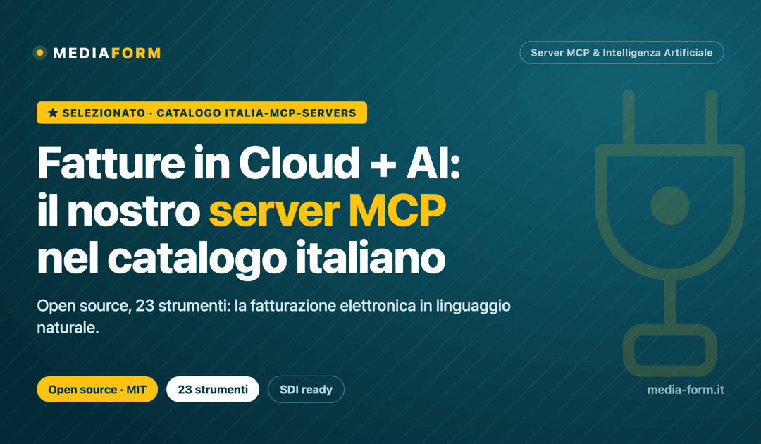 Server MCP per Fatture in Cloud di Mediaform nel catalogo italia-mcp-servers