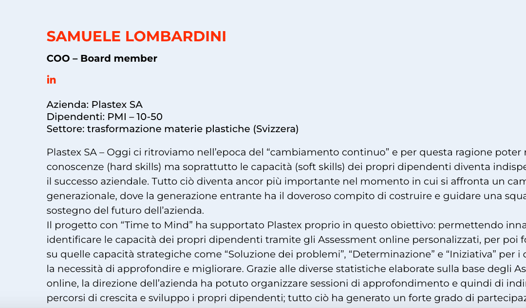 Progetto Time to Mind