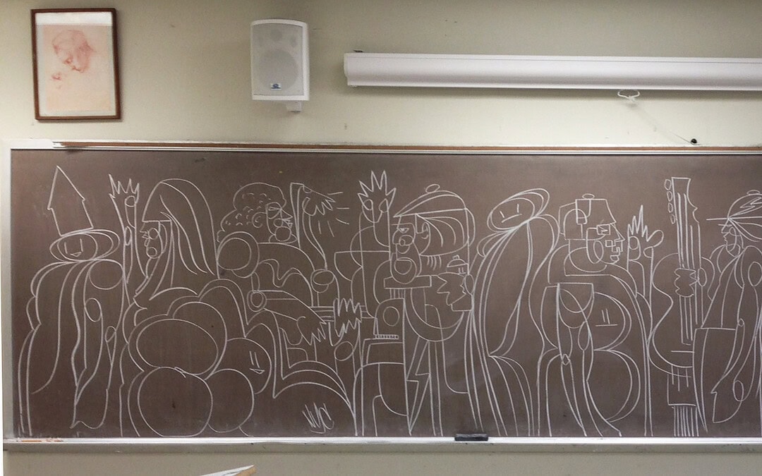The Wednesday Hits #chalkboard #graffiti
