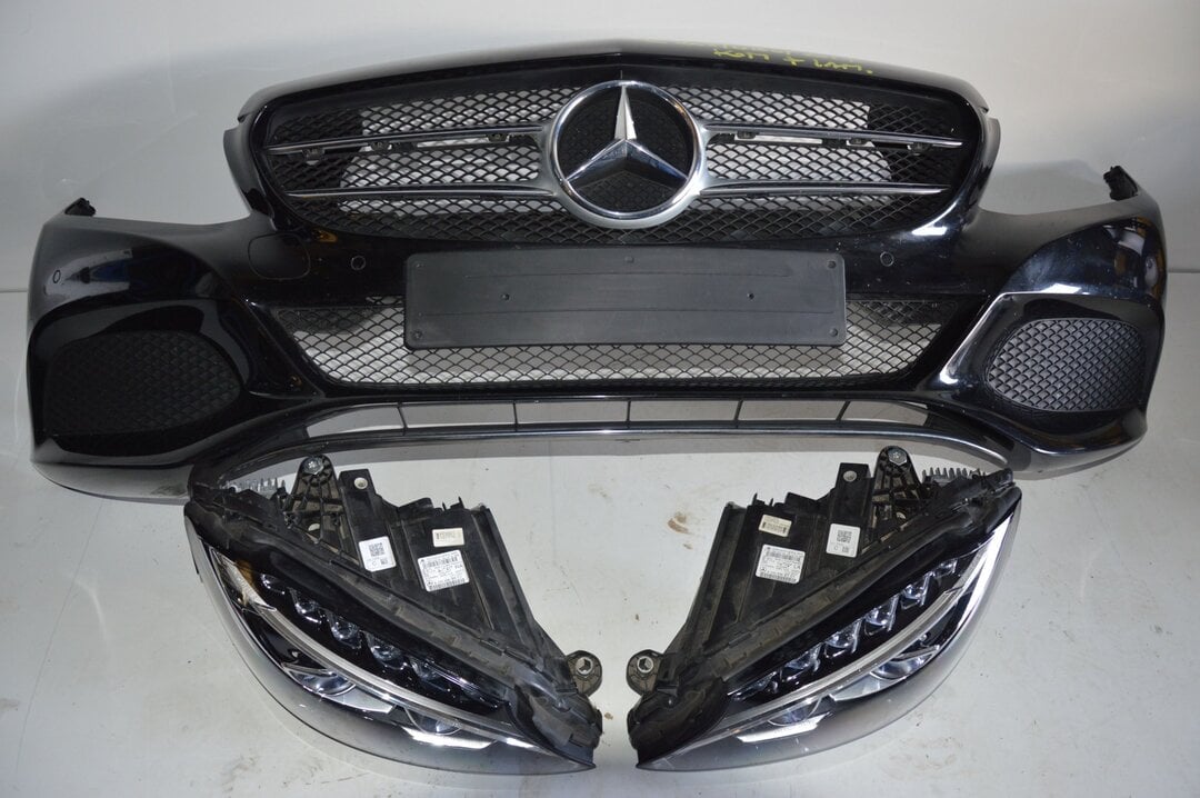 MERCEDES C KLASA W205 LAMPA FULL LED ZDERZAK GRILL - obrazek 2