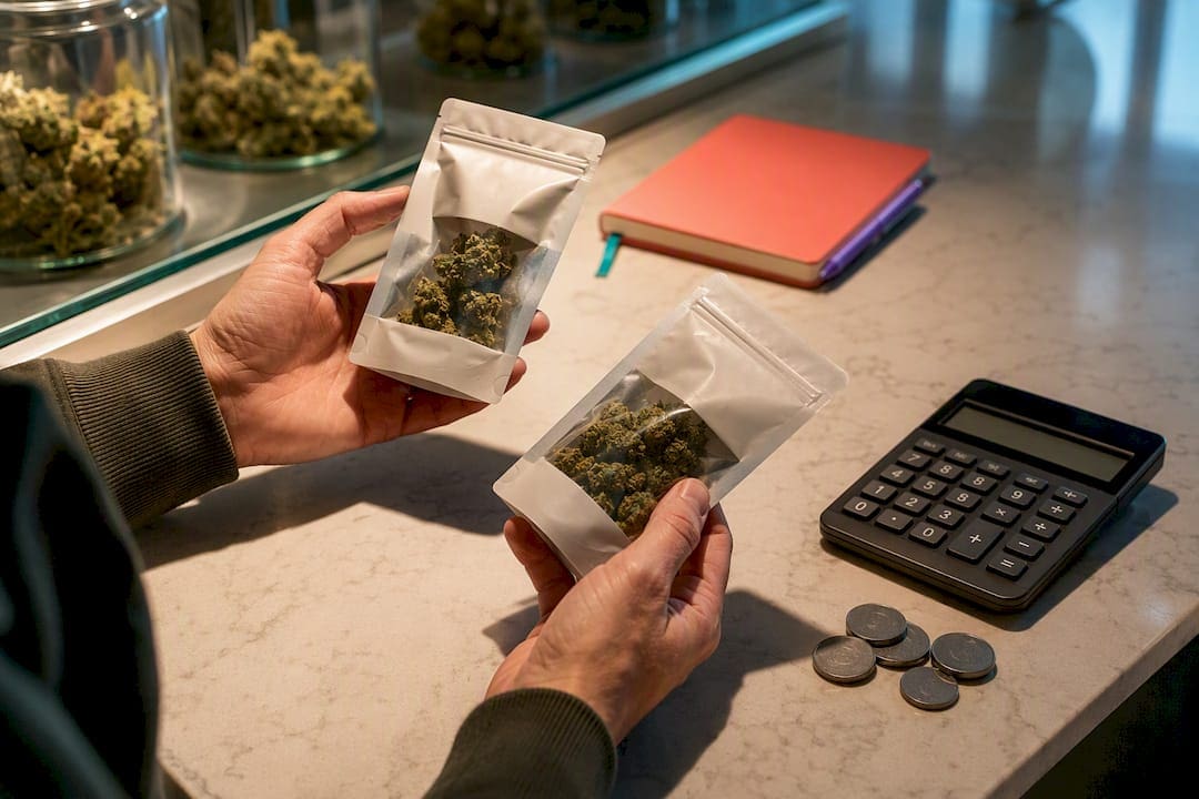 Comparaison des prix du cannabis en magasin