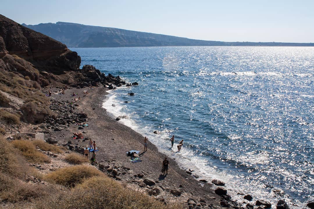 Versteckter Strad am Katharos Beach