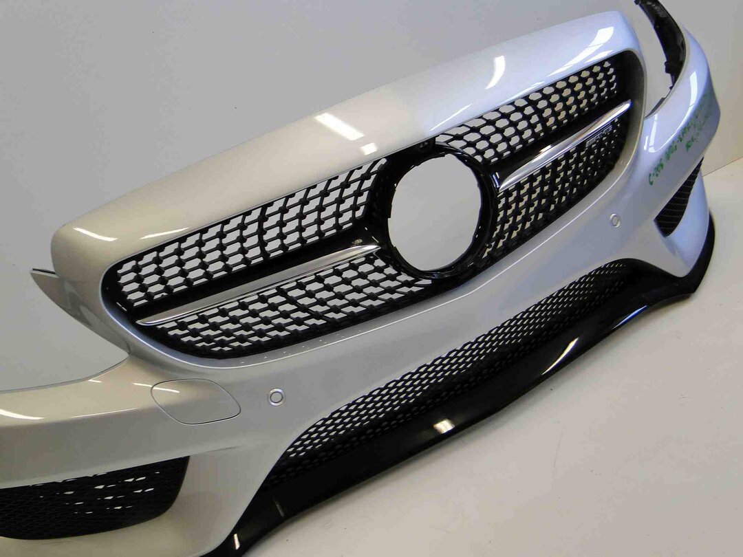 MERCEDES C KLASA W205 COUPE ZDERZAK PRZEDNI AMG SPORT SHADOW KOMPLETNY - obrazek 4